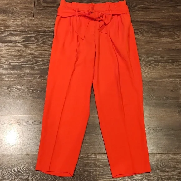 â¤ď¸ NWT! BODEN MELINDA HIGH RISE PLEATED TIE WAIST FLOWY TAPERED PAPERBAG PANTS - Picture 8 of 14